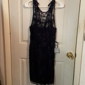 Adrianna Pappell Floral Navy Lace